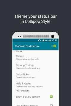 Material Status Bar screenshot 1