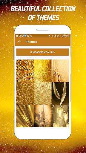 Gold Keyboard: Golden Keyboard Theme screenshot 5