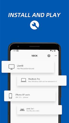 NBOK, Serverless LAN messenger screenshot 1