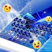 Neon Blue Keyboard Theme 1.279.1.92