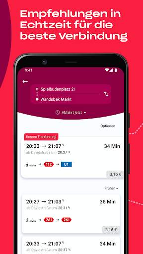 hvv – ÖPNV Tickets & Fahrinfo screenshot 2