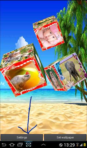 3D Photo Cube Live Wallpaper screenshot 3