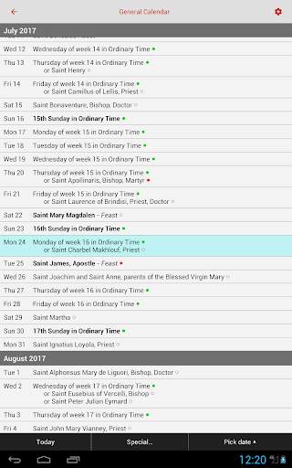 Catholic Calendar: Universalis screenshot 10