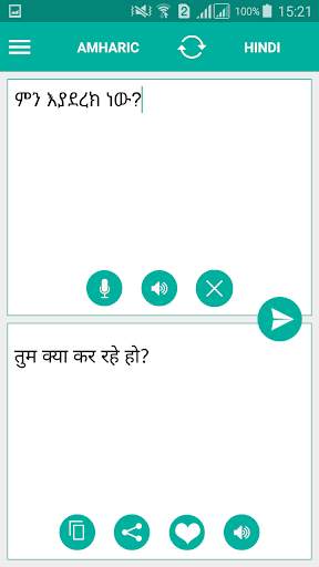 Hindi Amharic Translator screenshot 1