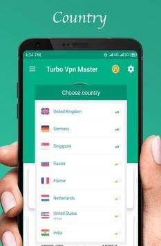 Turbo VPN - Unlimited Free VPN Master screenshot 2