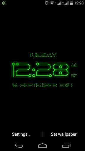 Super Digital Clock Live Wallpaper screenshot 6