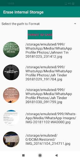 Erase Internal Storage screenshot 2