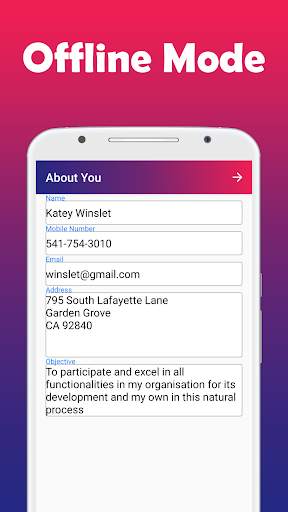 Resume Builder CV Maker App screenshot 4