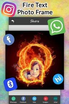 Fire Text Photo Frame 6 تصوير الشاشة