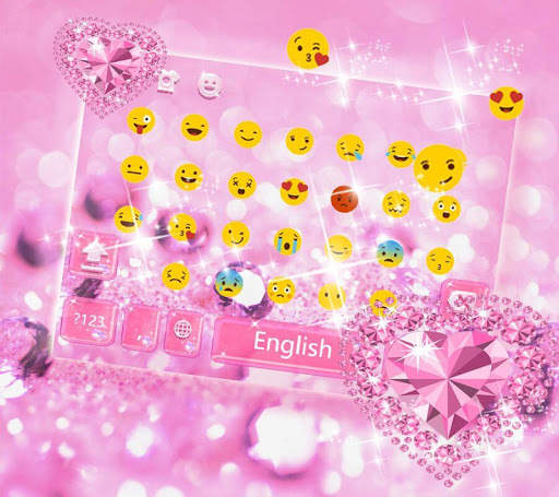 Love Diamond Keyboard Theme screenshot 2