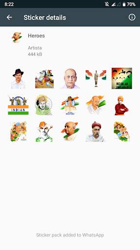 Artista WhatsApp Stickers - Republic Day India screenshot 2