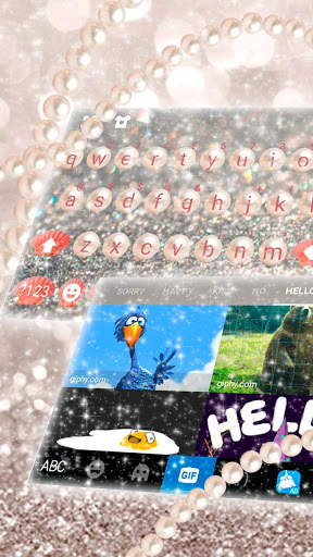 Beautiful Pearl Keyboard Theme screenshot 4