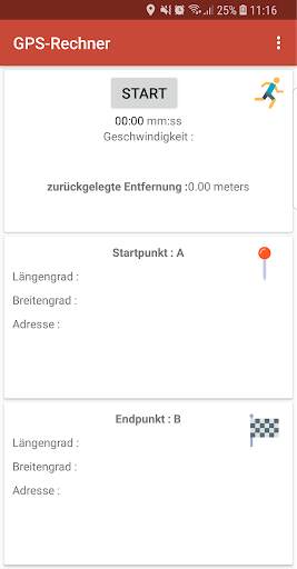 GPS Rechner Lite screenshot 1