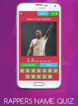 RAPPERS NAME QUIZ - MAKE CASH screenshot 1