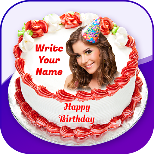 Name on Birthday Cake - Cake With Photo and Name icon