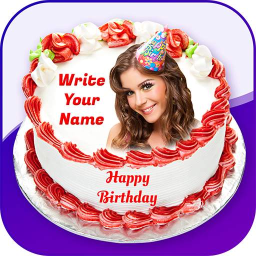 Name on Birthday Cake - Cake With Photo and Name 1.5