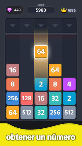 2048 caída del número screenshot 2