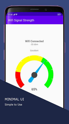 Minimal Wifi Signal Strength Meter screenshot 1
