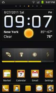 GO Launcher EX Theme BlackGold screenshot 1