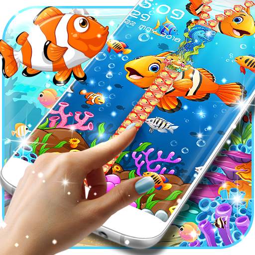 Fish zipper lock screen 7.6