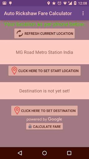 Auto Rickshaw Fare India screenshot 1