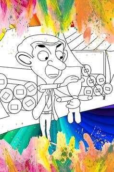 How To Color Mr Bean Game screenshot 3