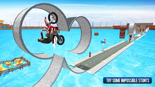 Vélo Cascade Les courses Jeu screenshot 2