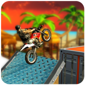 Extreme Trail Bike Beach Stunt 3D: Bike King 2017 icon