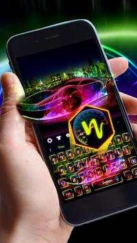 Neon Car Great Keyboard Theme screenshot 3