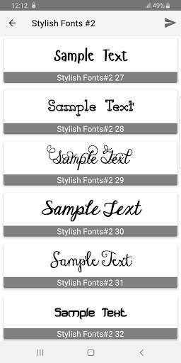 Stylish Fonts #2 screenshot 4