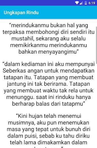 Kata-Kata Rindu Romantis screenshot 8