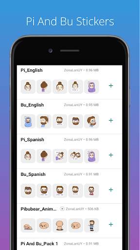 Stickers Pi And Bu - PiBuBear screenshot 1