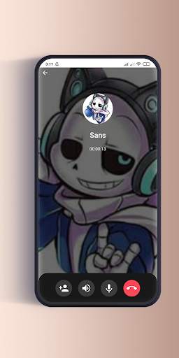 Bonetale Sans - funny Call undertale simulator screenshot 2