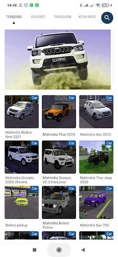 Mod Bussid Mahindra Car screenshot 2