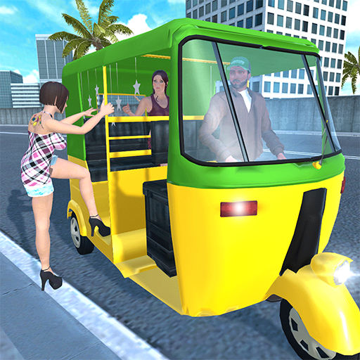 Modern Tuk Tuk Auto Rickshaw: Driving Sim Games आइकन