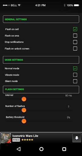 Flash Alert-LED flash on call screenshot 12