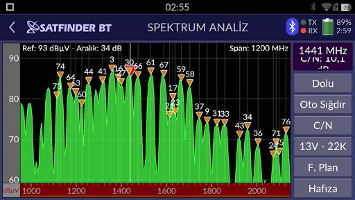 SATFINDER BT DVB-S2 screenshot 3