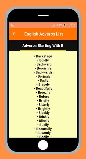 English Adverbs List скриншот 3