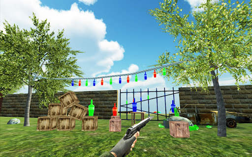 Gun Bottle Shooting Games 2022 screenshot 1
