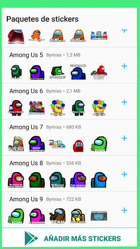 Stickers de AmongUS para Whatsapp - WAStickerApps screenshot 2
