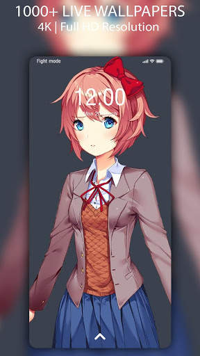 Anime Girl Live Wallpaper - Auto Change Wallpaper screenshot 6