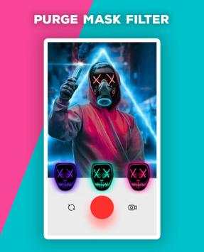 Purge Mask Filter - Led Face Mask Photo Editor 1 تصوير الشاشة