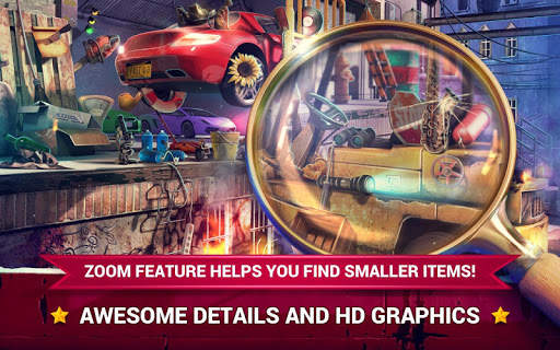 Hidden Objects Car Theft - Garage Case screenshot 2