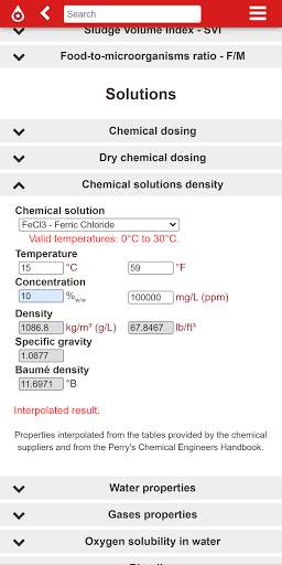 Plutocalc Water and Wastewater screenshot 6