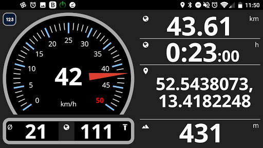 Speedometer with odometer screenshot 2