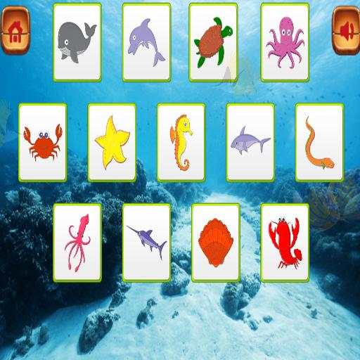 Sea Animals Memory Learning Games screenshot 2