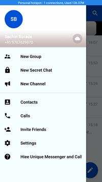 Hiee Unique Messenger App screenshot 3