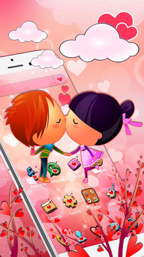 Pink Romantic Love Theme screenshot 1