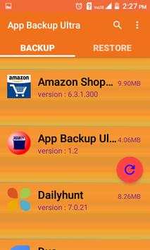 App Backup Restore Ultra screenshot 1
