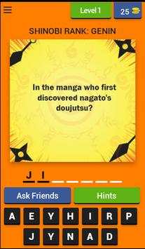 Shinobi Trivia: Naruto screenshot 1